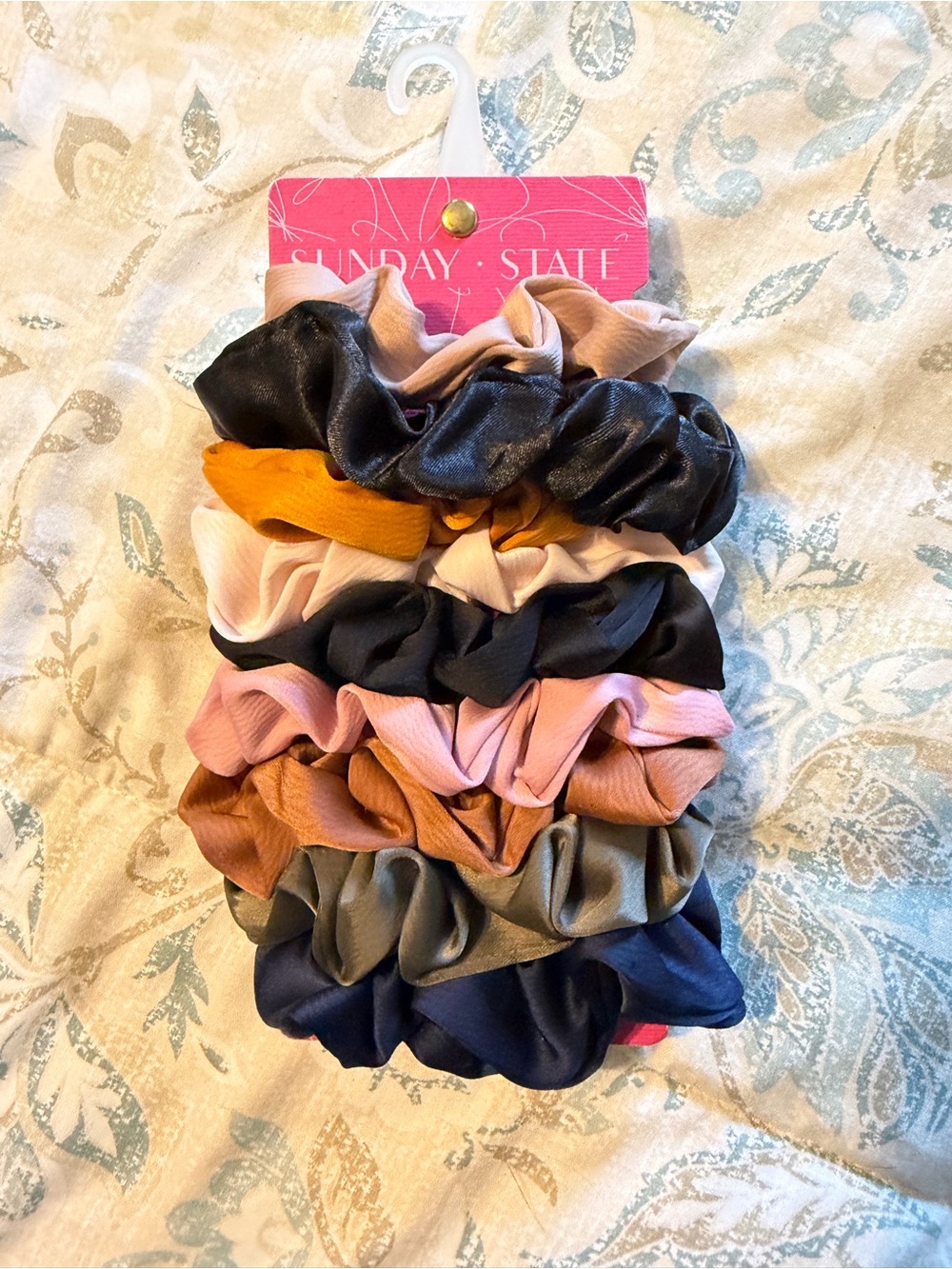 Sunday State Women’s Multi-Color Satin Scrunchie Set